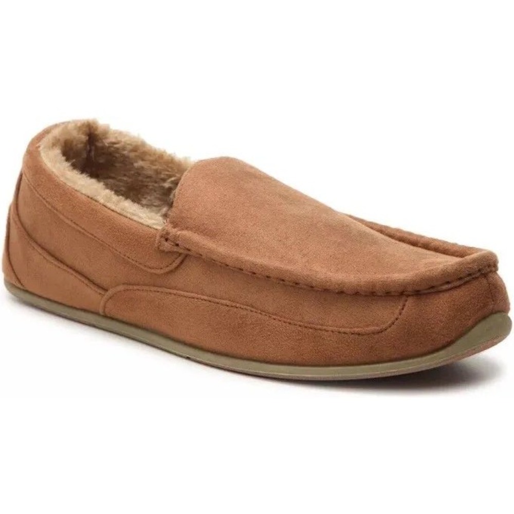 Deer Stags Lil Spun Slipperooz Kids Moccasin Slippers Size 4M Chestnut